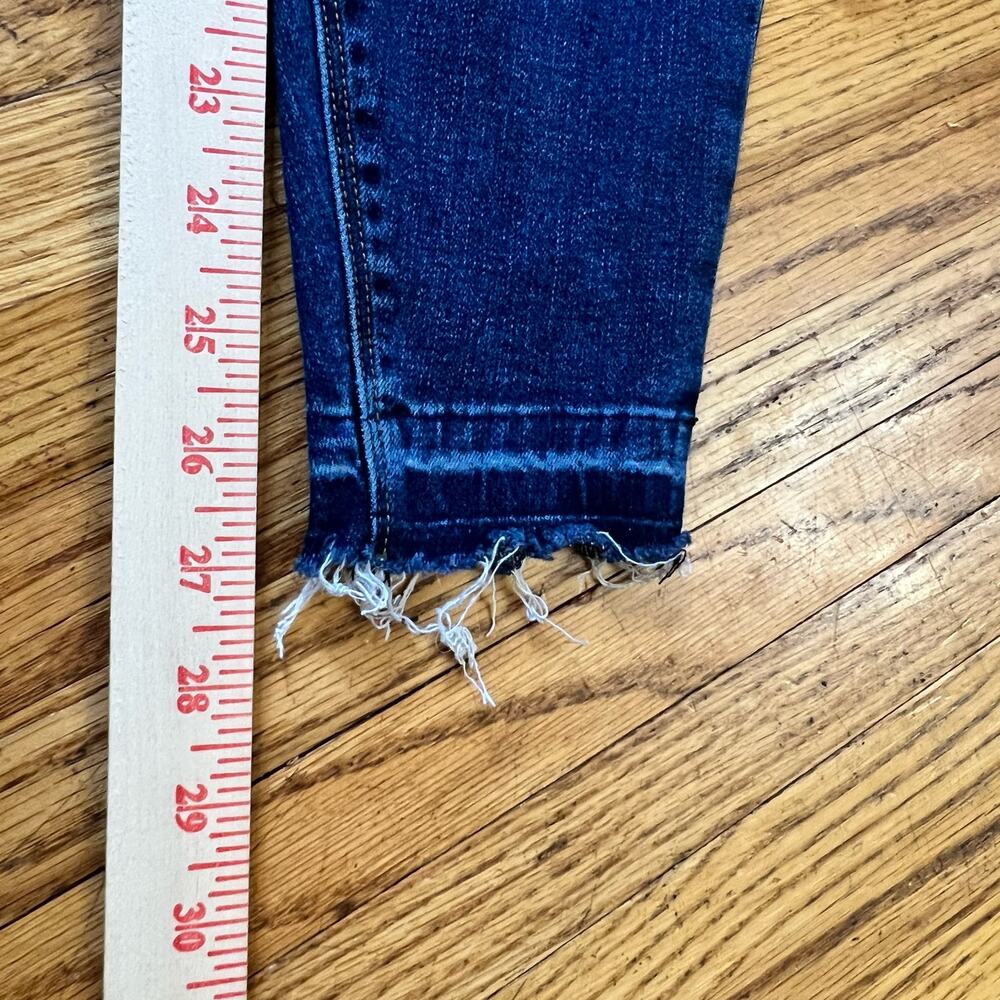 SPANX Jeans Womens Small Skinny Raw Hem Pants Compression Blue - Picture 9 of 10
